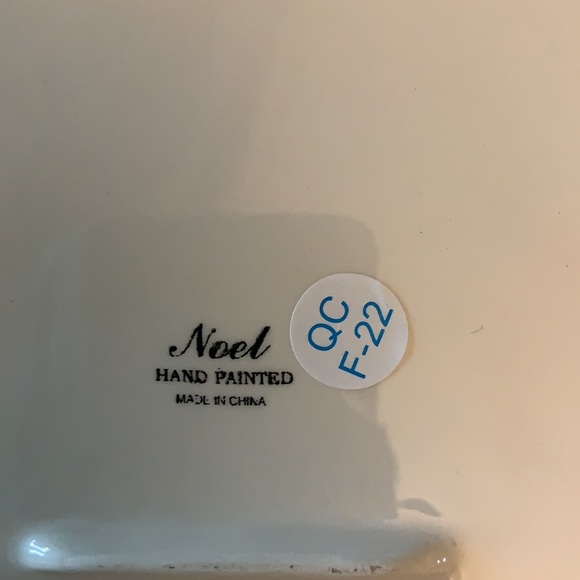 11” square Christmas platter holiday - Picture 3 of 5